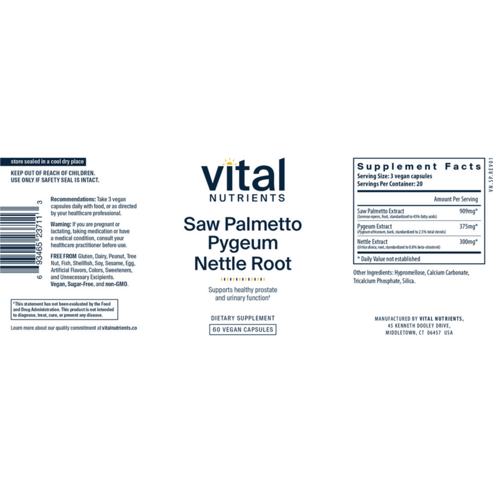 Saw Palmetto Pygeum Nettle Root - Image 2